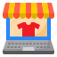 shop, market, shopping, ecommerce, laptop 