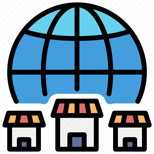 Globalization, metaverse, business, branch, virtual world, online store, e-commerce icon - Download on Iconfinder