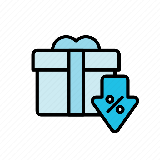 Onlineshopping, discount, gift, present, box, sale, price icon - Download on Iconfinder