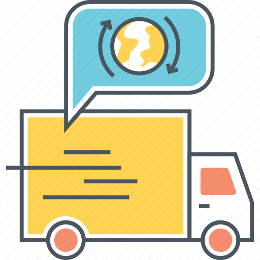 Worldwide, shipping, delivery, vehicle icon - Download on Iconfinder