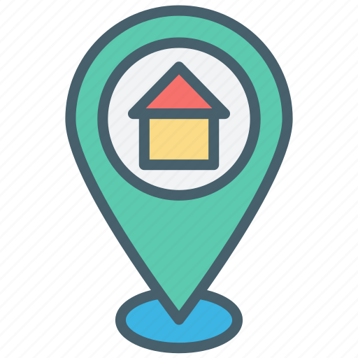 Color, ecommerce, gps, location, map, navigation, pin icon - Download on Iconfinder