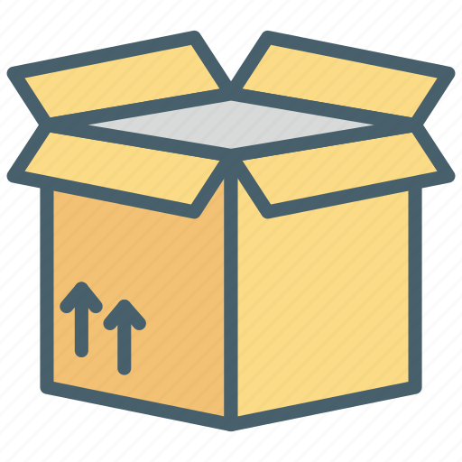 Box, bucket, color, ecommerce, package, shopping, transport icon - Download on Iconfinder