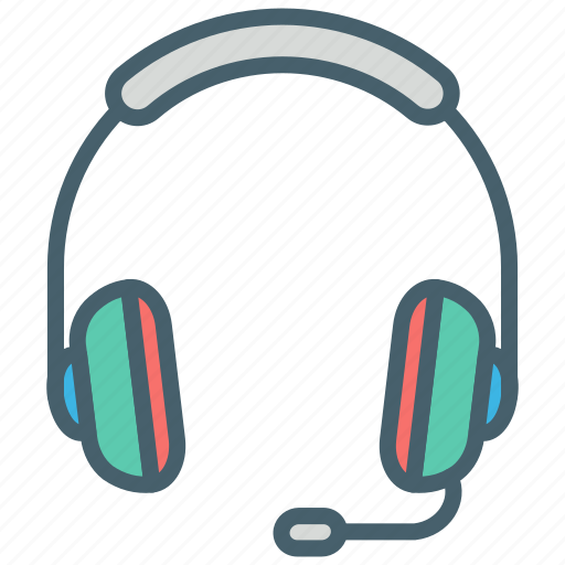 Color, ecommerce, hands free, headphones, music, shopping, sound icon - Download on Iconfinder