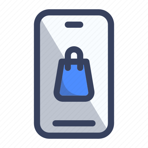 Ecommerce, phone, shopping, bag icon - Download on Iconfinder