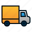 delivery, package, transportation, travel, truck 