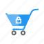basket, carrier, cart, ecommerce, locked cart, shopping, trolley 