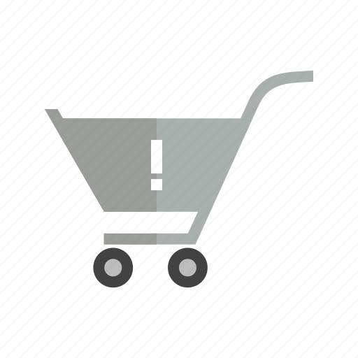Alert, attention, cart, caution, danger, trolley, warning cart icon - Download on Iconfinder