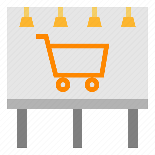 Advertising, billboard, cart, ecommerce, promotion icon - Download on Iconfinder