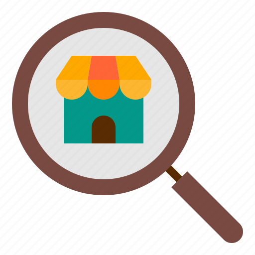 Ecommerce, house, magnifier, search, shop icon - Download on Iconfinder