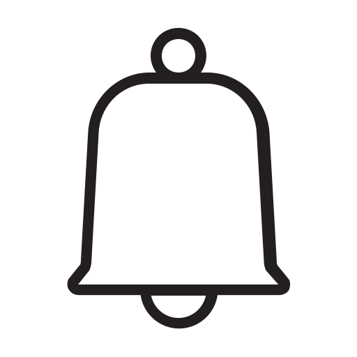 Bell, ecommerce, line, notification icon - Free download