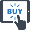 buy online, online shopping, tablet, fees