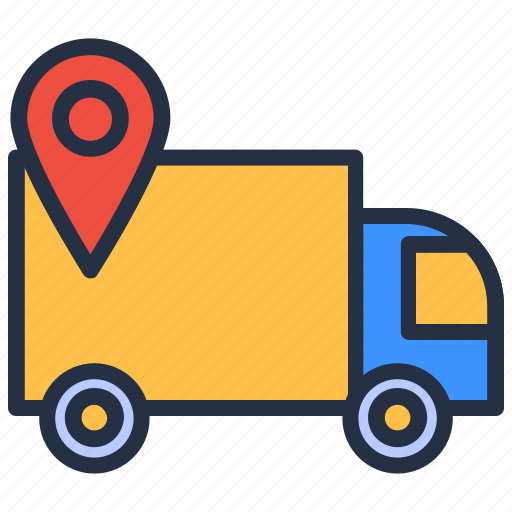Delivery, ecommerce, location, pin, shipping, shop, truck icon - Download on Iconfinder