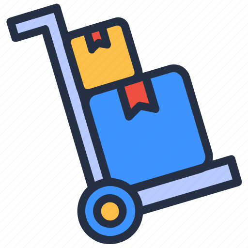Delivery, ecommerce, package, shop, store, troley icon - Download on Iconfinder
