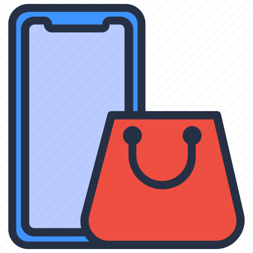 Bag, ecommerce, online, phone, shop, shopping icon - Download on Iconfinder