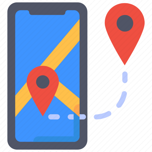 Delivery, ecommerce, map, mobile, online, shop, tracking icon - Download on Iconfinder