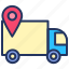 delivery, ecommerce, gps, location, shipping, shop, truck 