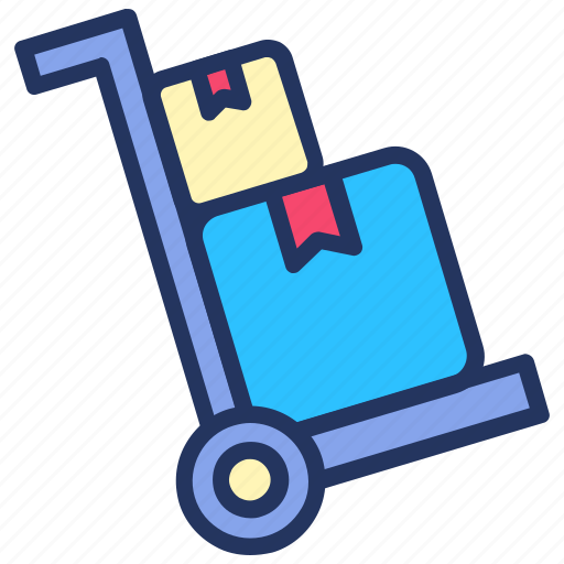 Delivery, ecommerce, package, shipping, shop, trolley icon - Download on Iconfinder