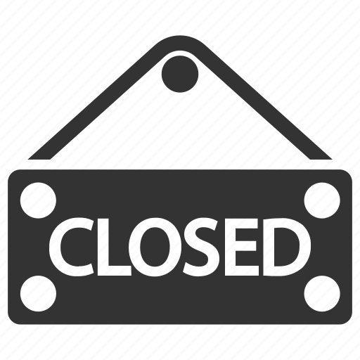 Closed, notice, shop, sign, store icon - Download on Iconfinder