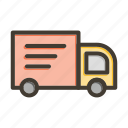 shipping, delivery, package, box, truck