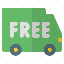shipping, delivery, free, truck, transportation