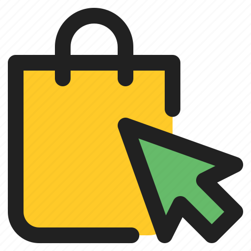 Click, bag, ecommerce, cursor, shopping icon - Download on Iconfinder