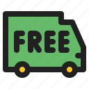 free, shipping, delivery, truck, transportation