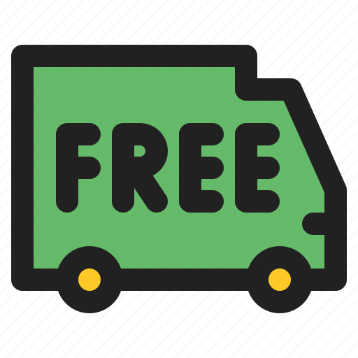 Free, shipping, delivery, truck, transportation icon - Download on Iconfinder
