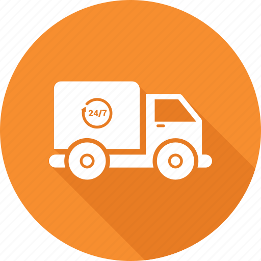 Delivery, fast, nonstop, shipment, timely, timer, van icon icon - Download on Iconfinder