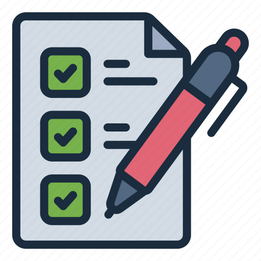 Assessment, evaluation, checklist, pen, compliance, test, quiz icon - Download on Iconfinder
