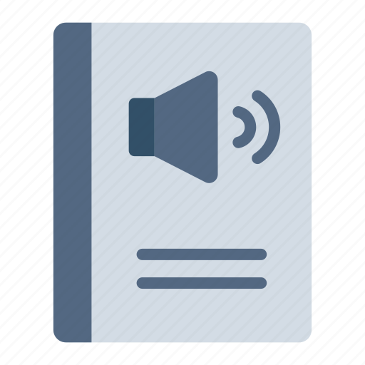 Audio, book, listening, sound, course, learning, education icon - Download on Iconfinder