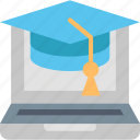 graduate, cap, e-learning, education, graduation, knowledge, learning