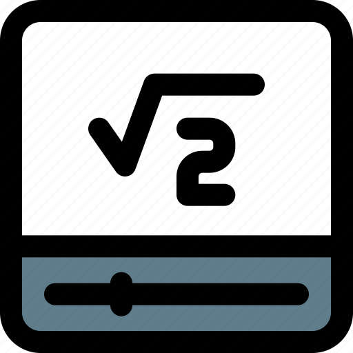 Quadratic, monitor, knowledge, root icon - Download on Iconfinder