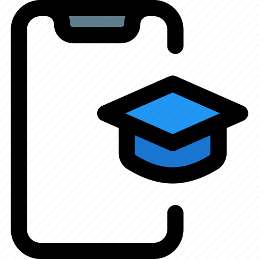 Bachelor, smartphone, education, learning icon - Download on Iconfinder