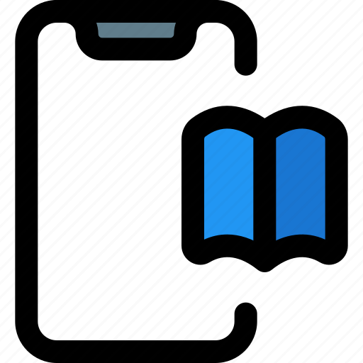 Book, smartphone, education, learning icon - Download on Iconfinder