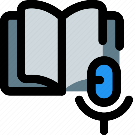 Book, mic, education, audio icon - Download on Iconfinder