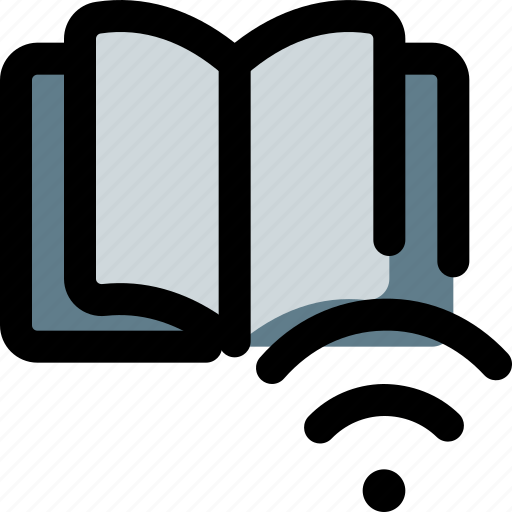 Book, wireless, education, learning icon - Download on Iconfinder
