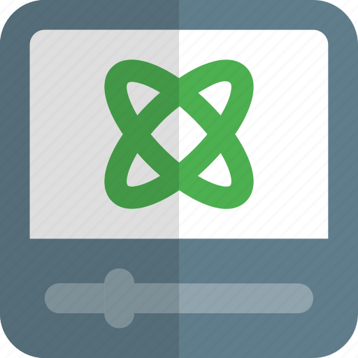Atom, monitor, education, learning icon - Download on Iconfinder