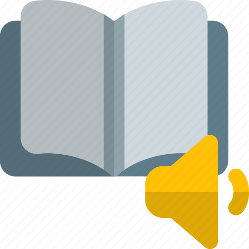 Open, book, sound, education icon - Download on Iconfinder