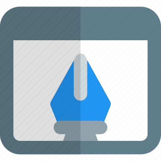 Pentool, browser, education, write icon - Download on Iconfinder