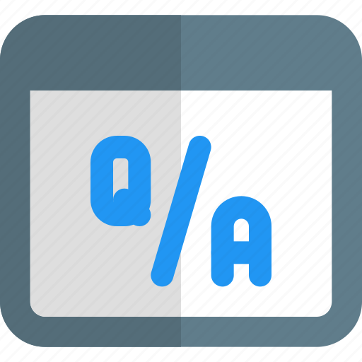 Browser, education, question, answer icon - Download on Iconfinder