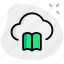 open, book, cloud, education 