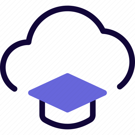 Bachelor, cloud, education, learning icon - Download on Iconfinder
