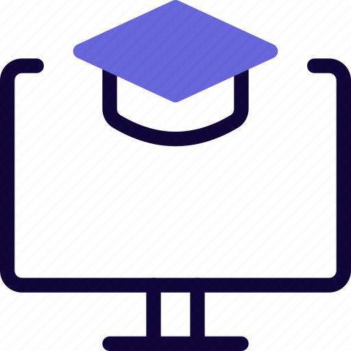 Bachelor, computer, education, graduation icon - Download on Iconfinder