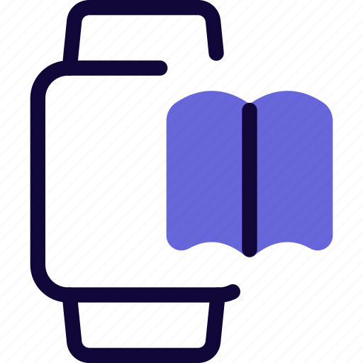 Book, smartwatch, education, knowledge icon - Download on Iconfinder