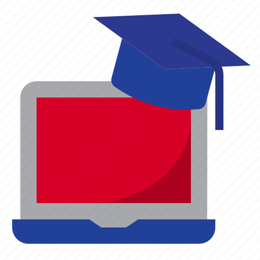 Laptop, and, graduate, education, school, learn, study icon - Download on Iconfinder
