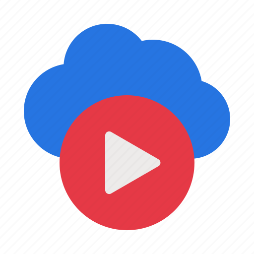 Cloud, based, learning, multimedia, video, player, play icon - Download on Iconfinder