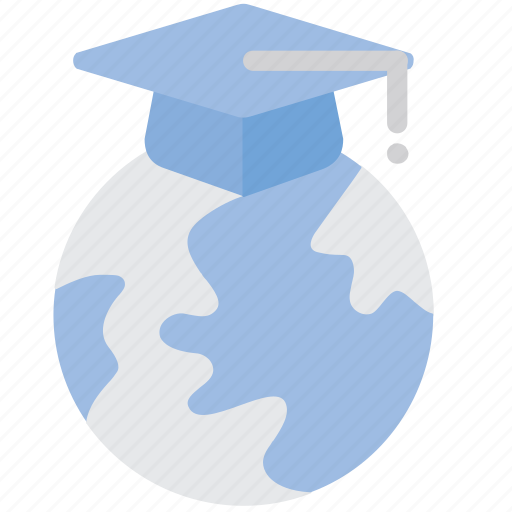 Education, global, student hat, world icon - Download on Iconfinder