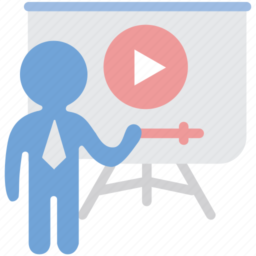 Lecture, teacher, tutorial, video icon - Download on Iconfinder