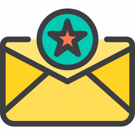 Best, communication, email, letter, mail, star icon - Download on Iconfinder