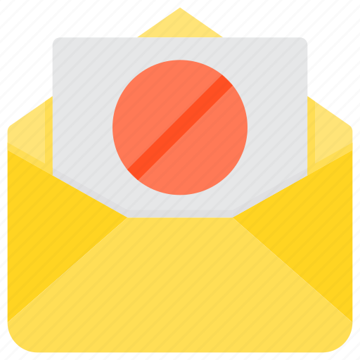Ban, communication, email, letter, mail, paper icon - Download on Iconfinder